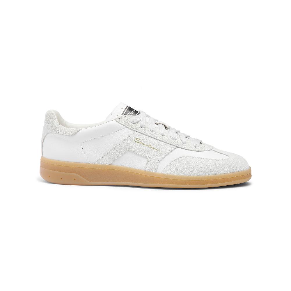 Santoni Sneaker DBS Oly da donna in pelle bottalata bianca Negozio
