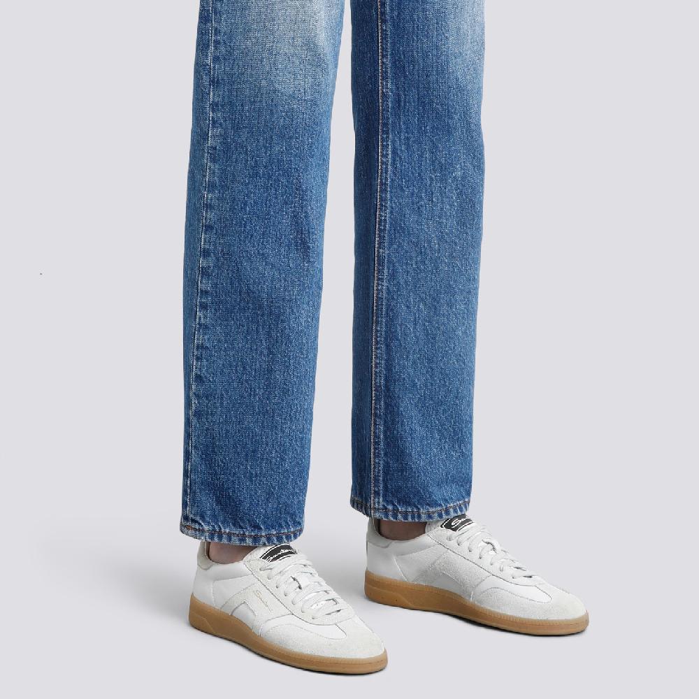 Santoni Sneaker DBS Oly da donna in pelle bottalata bianca Negozio
