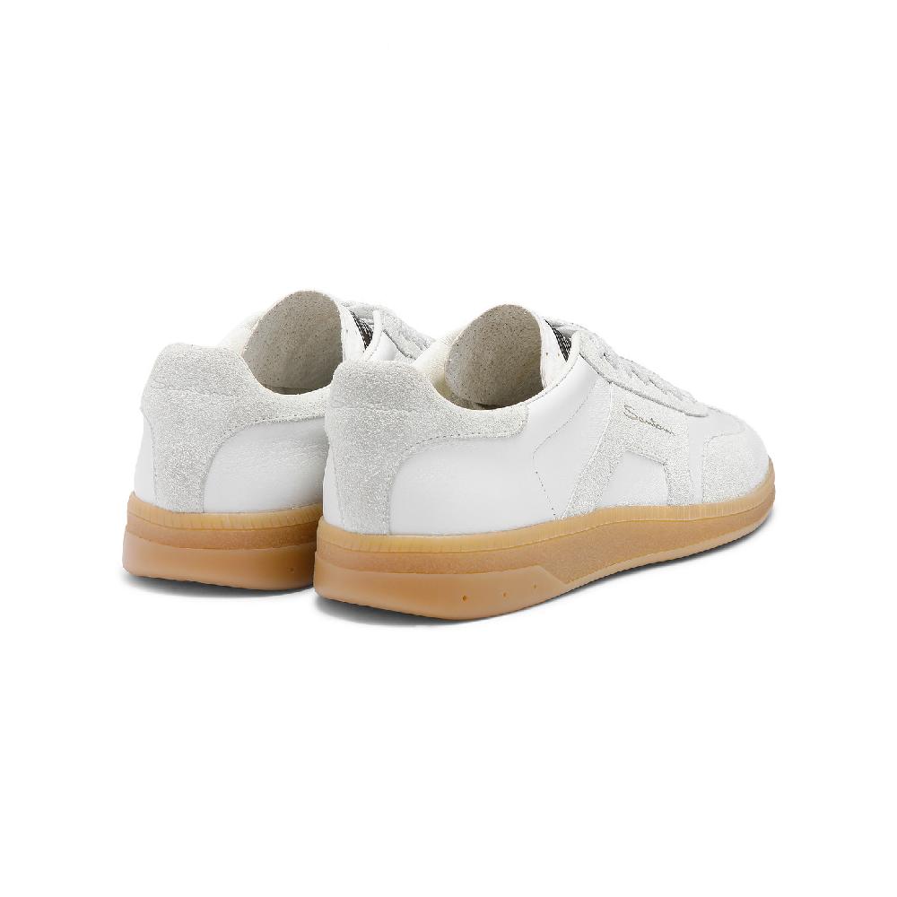 Santoni Sneaker DBS Oly da donna in pelle bottalata bianca Negozio