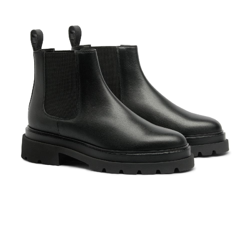 Santoni Stivaletto chelsea da donna in pelle nera Moda