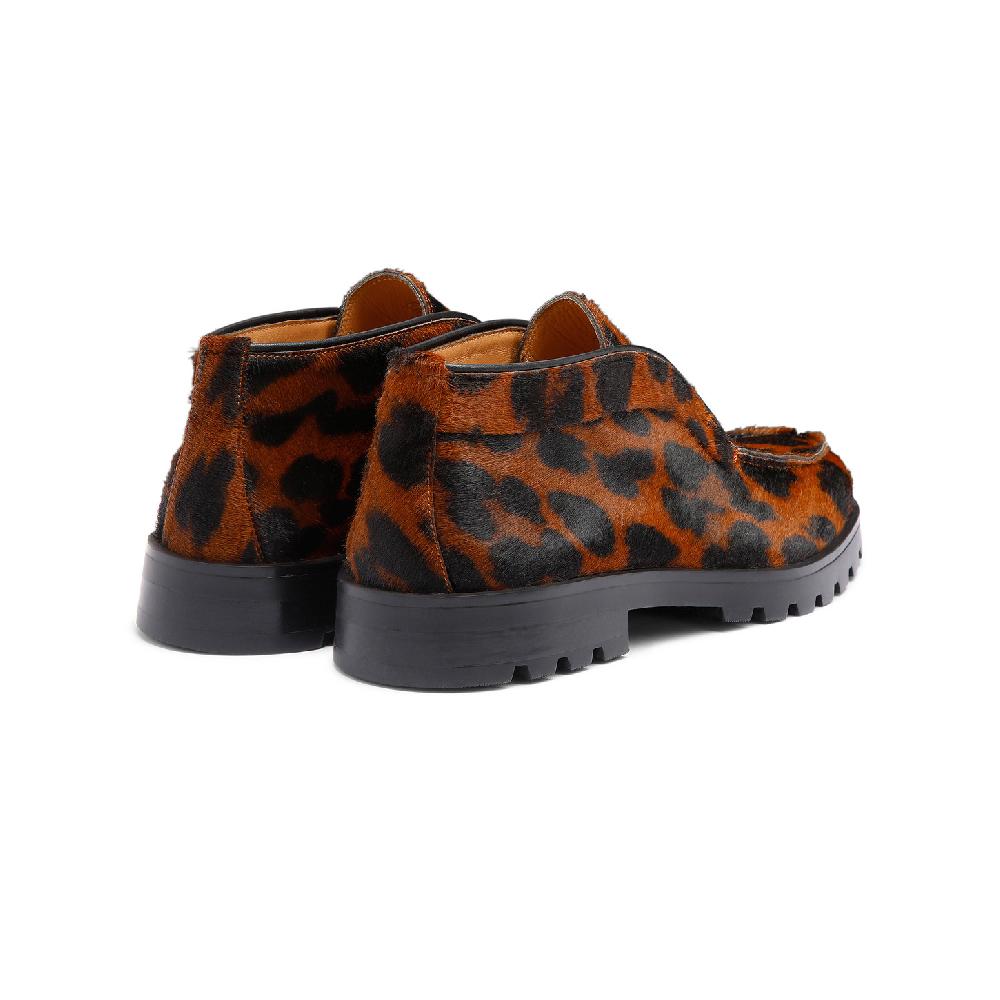 Santoni Stivaletto desert da donna in cavallino animalier Italy