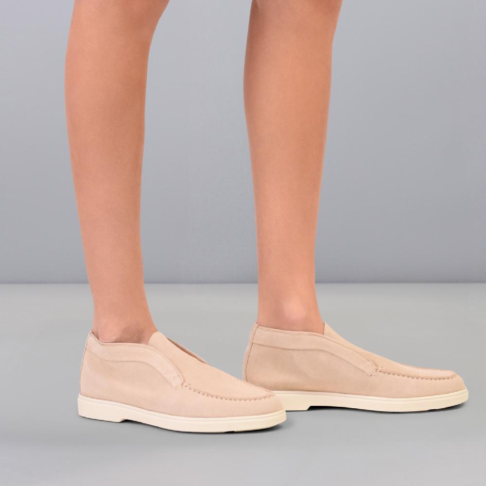 Santoni Stivaletto desert da donna in suede rosa Italia