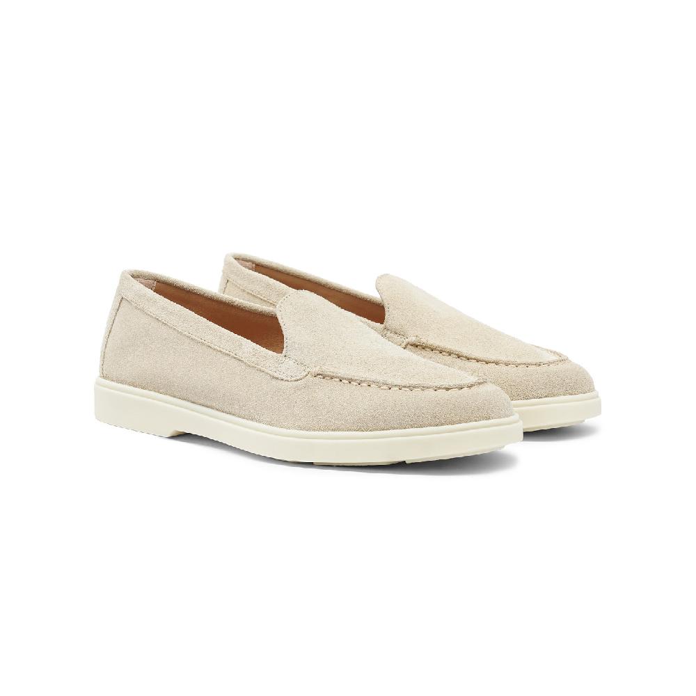 Santoni Mocassino da donna in suede rosa Convenienza