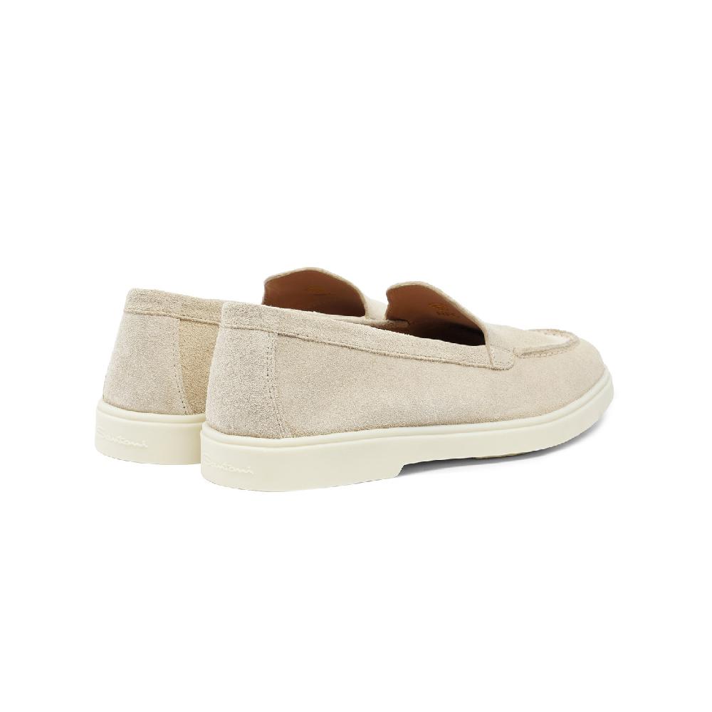 Santoni Mocassino da donna in suede rosa Convenienza