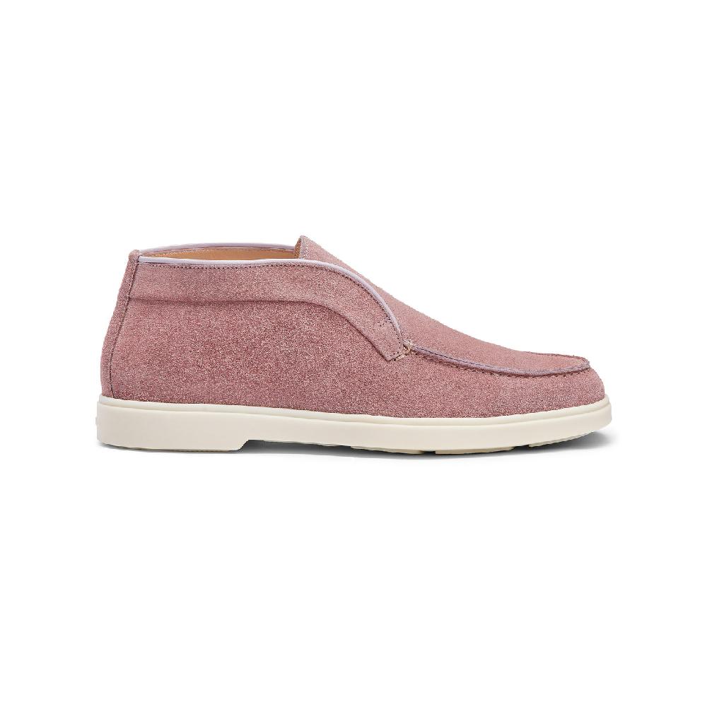 Santoni Stivaletto desert da donna in suede rosa Hotsell