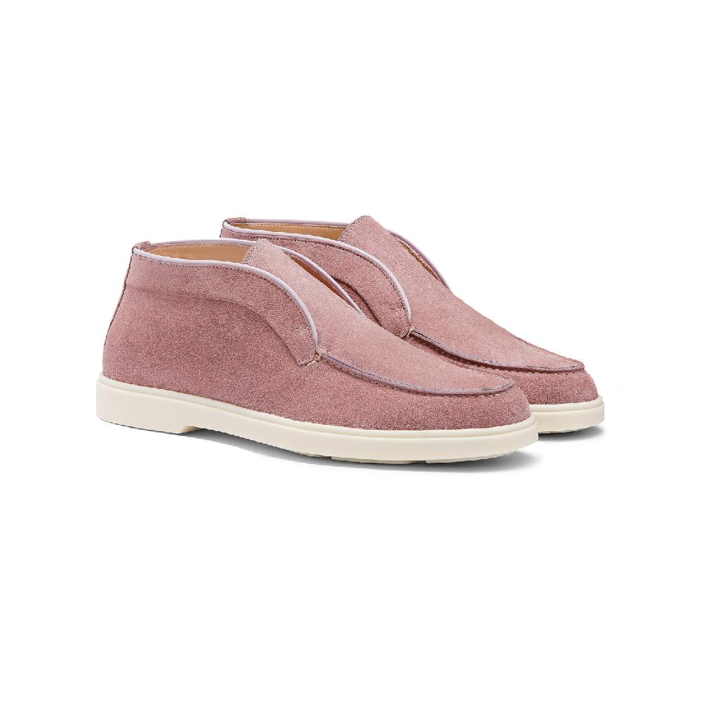 Santoni Stivaletto desert da donna in suede rosa Hotsell