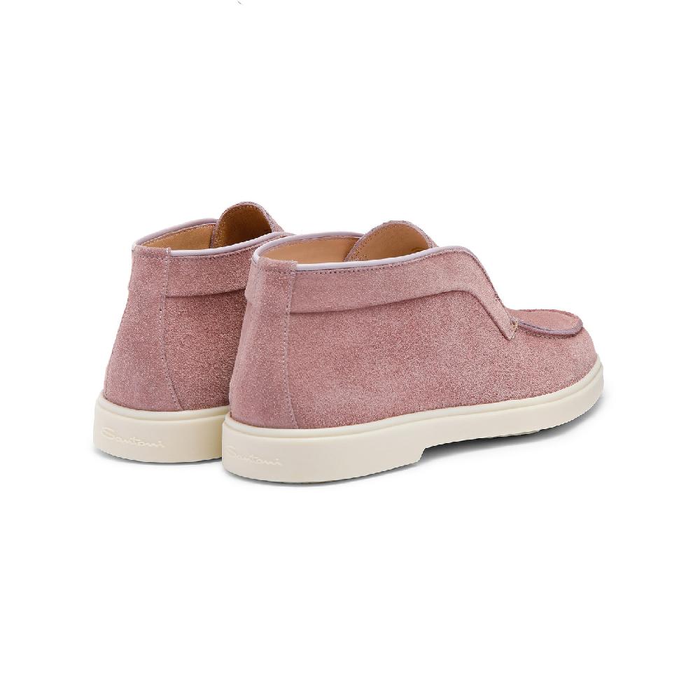 Santoni Stivaletto desert da donna in suede rosa Hotsell