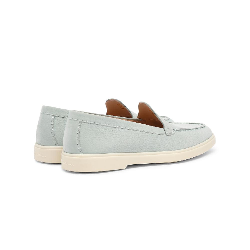 Santoni Mocassino da donna in nabuk azzurro Negozi Online