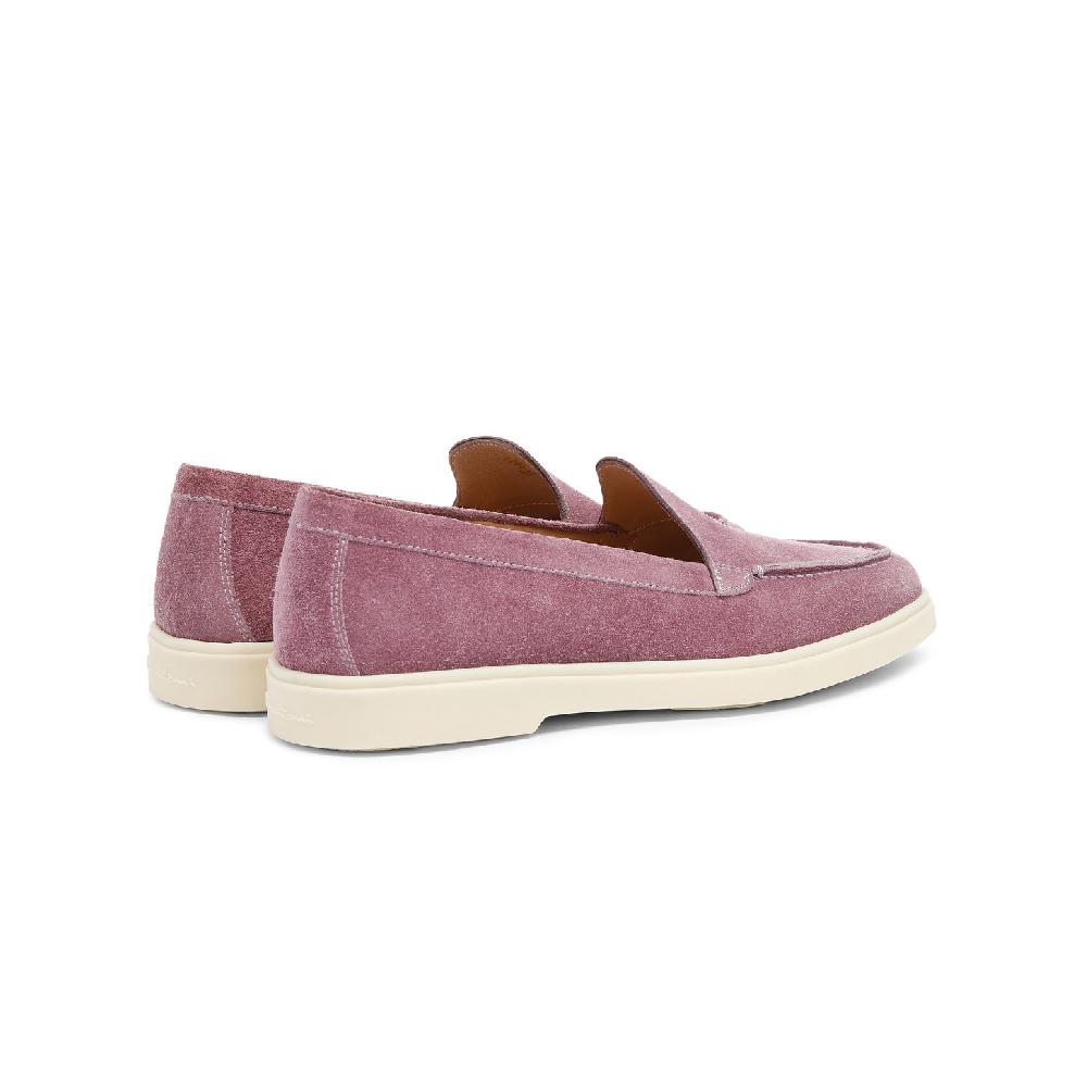 Santoni Mocassino da donna in suede viola I Più Venduti