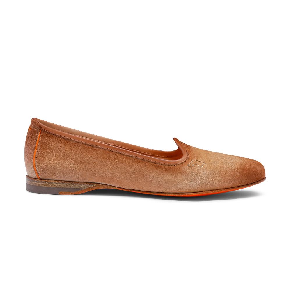 Santoni Mocassino da donna in suede rosa Prezzo Ridotto