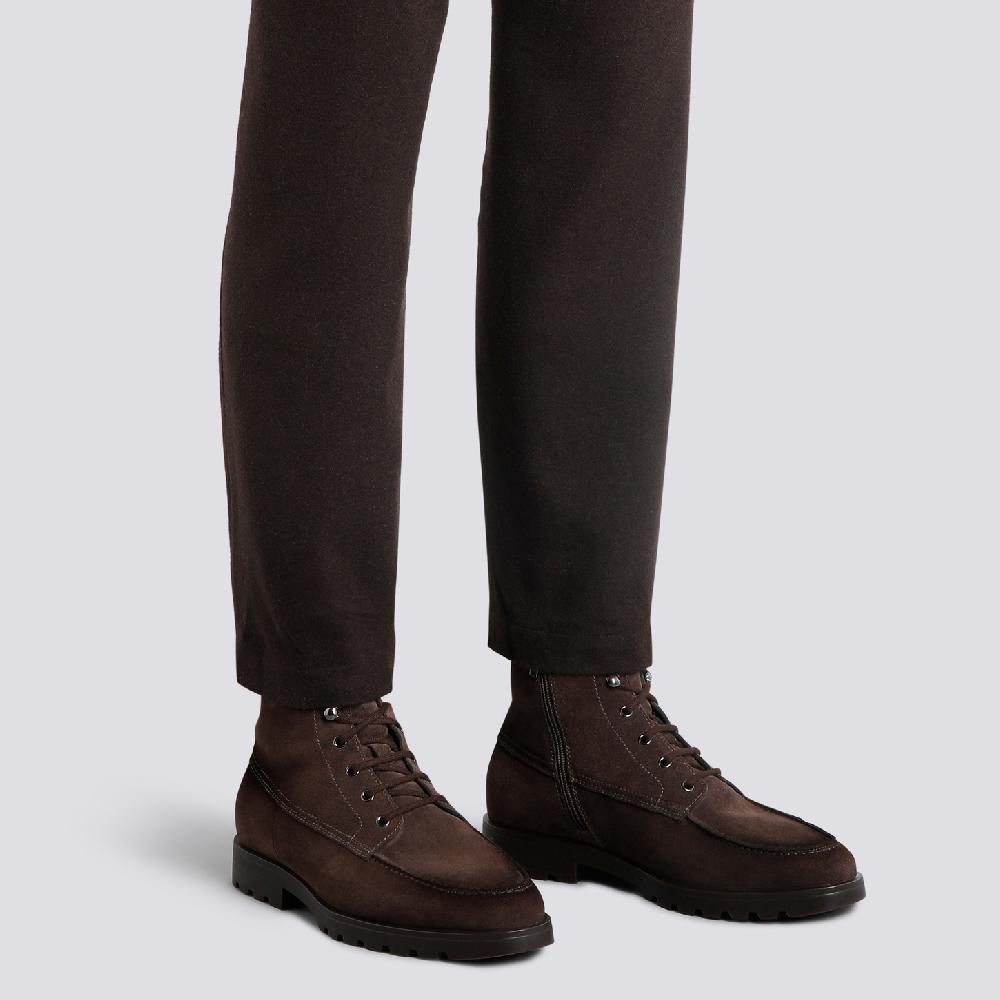 Santoni Stivaletto da uomo in suede testa di moro Fino Al -60%