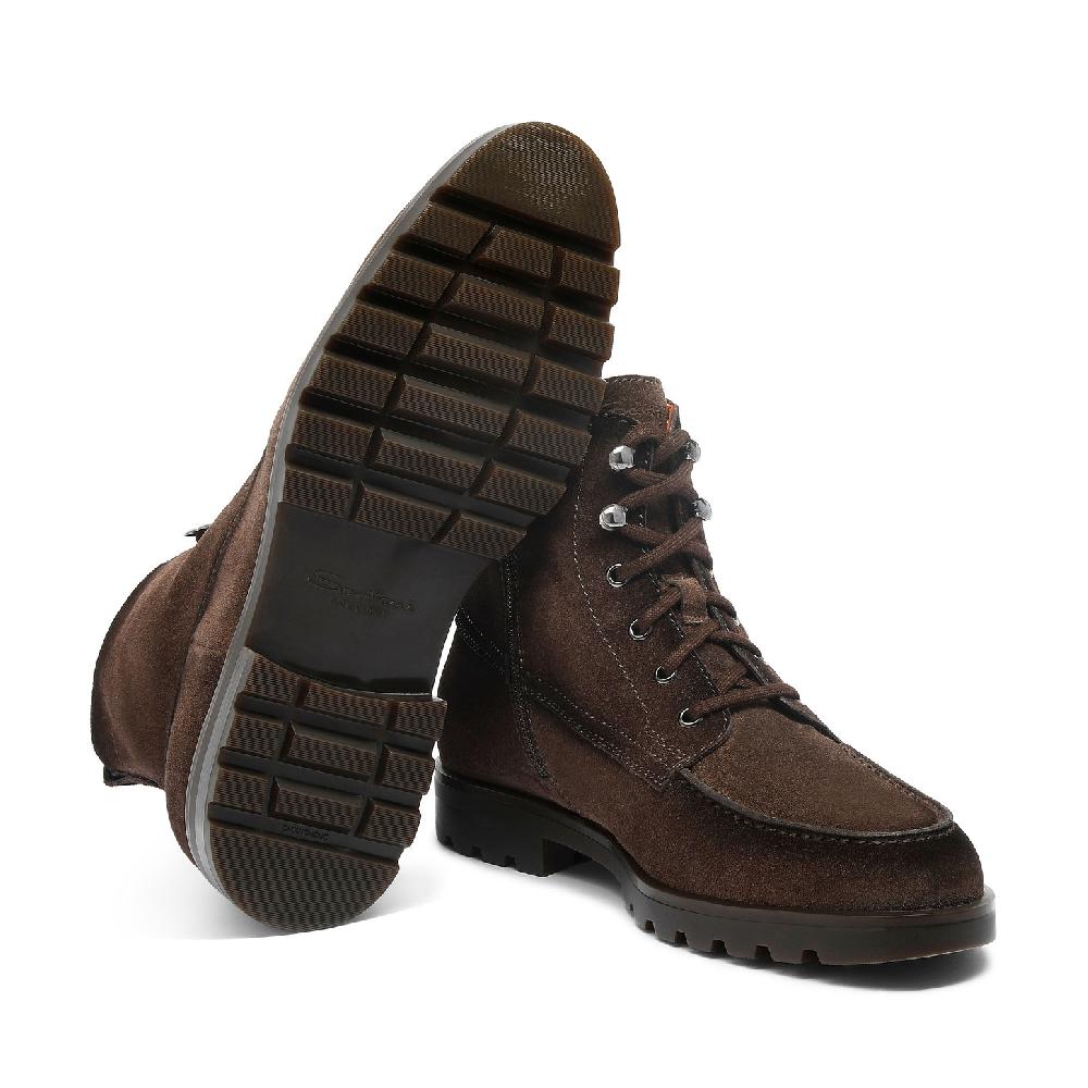 Santoni Stivaletto da uomo in suede testa di moro Fino Al -60%