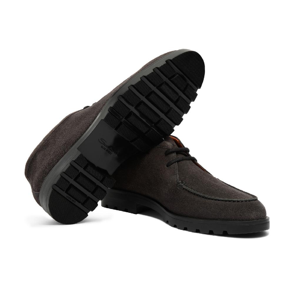 Santoni Stivaletto desert da uomo in suede grigio Shopping Online