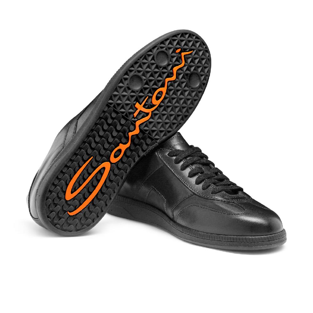 Santoni Sneaker DBS Oly da uomo in pelle nera Vendite Flash