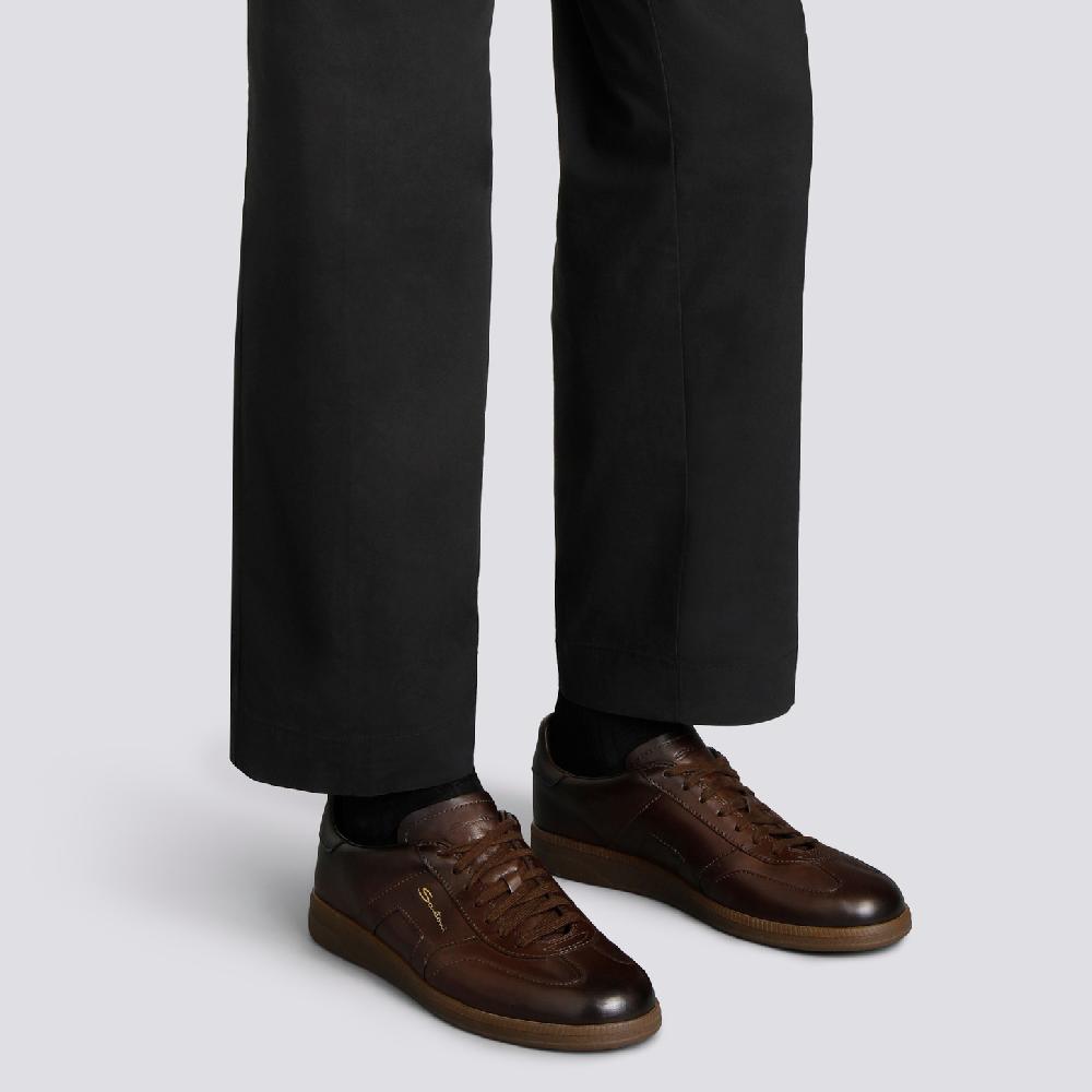 Santoni Sneaker DBS Oly da uomo in pelle testa di moro Negozio