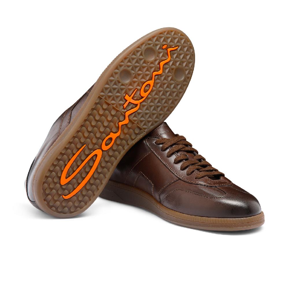 Santoni Sneaker DBS Oly da uomo in pelle testa di moro Negozio
