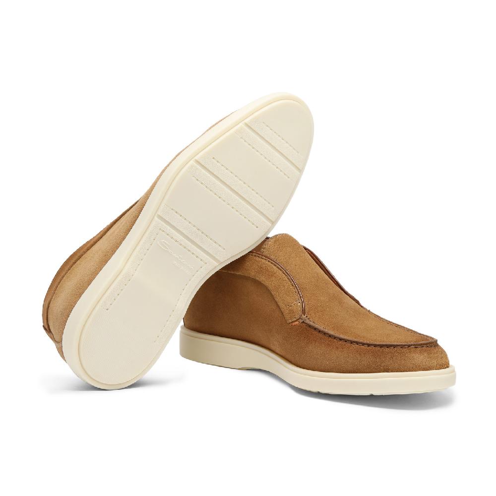 Santoni Stivaletto desert da uomo in suede marrone Promozione