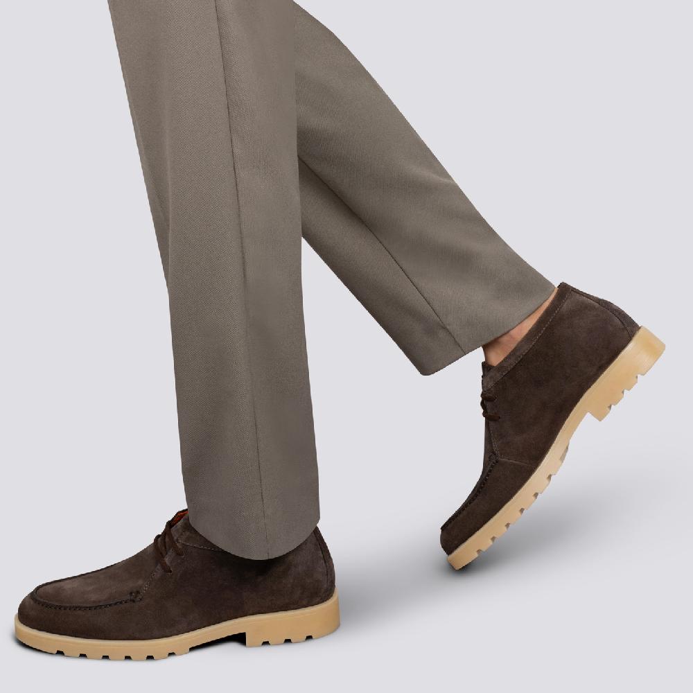 Santoni Stivaletto desert da uomo in suede marrone Qualità Garantita