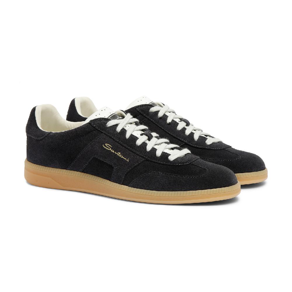 Santoni DBS Oly sneaker da uomo in suede blu Fino Al -60%