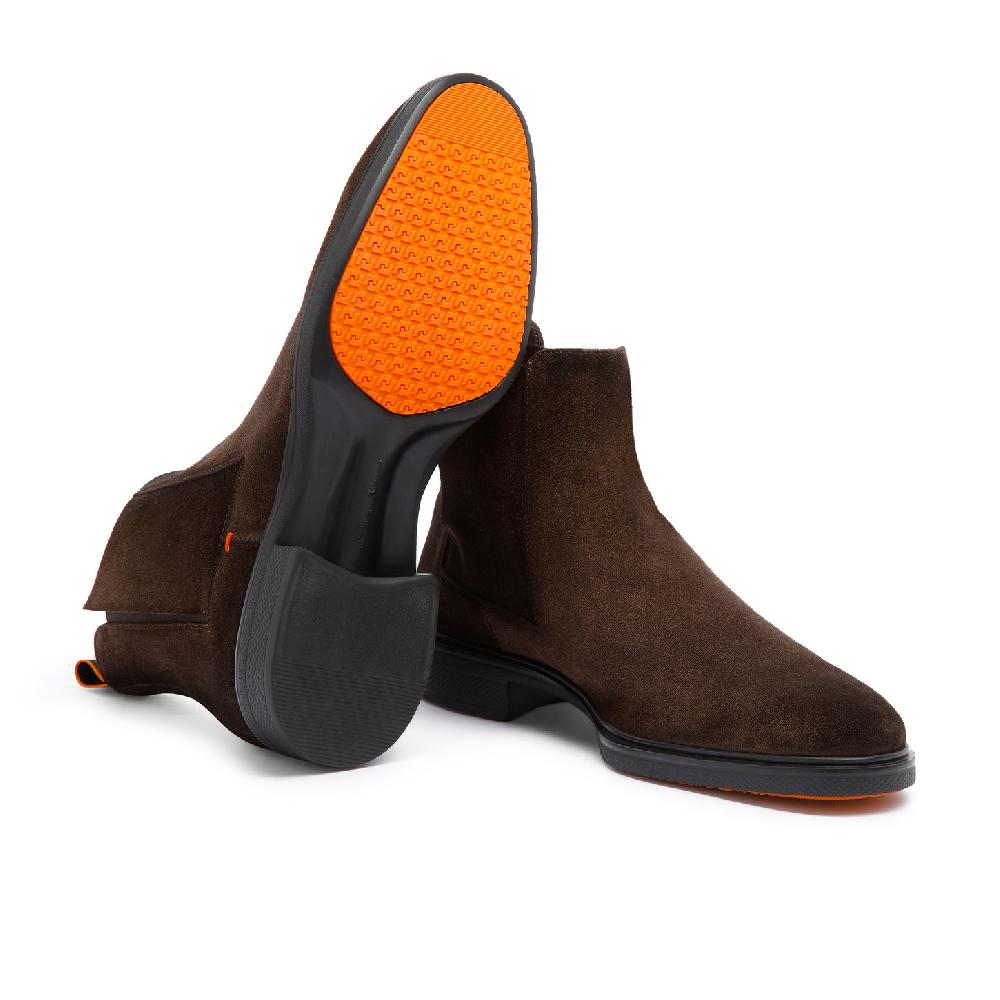 Santoni Stivaletto Easy da uomo in suede testa di moro Online
