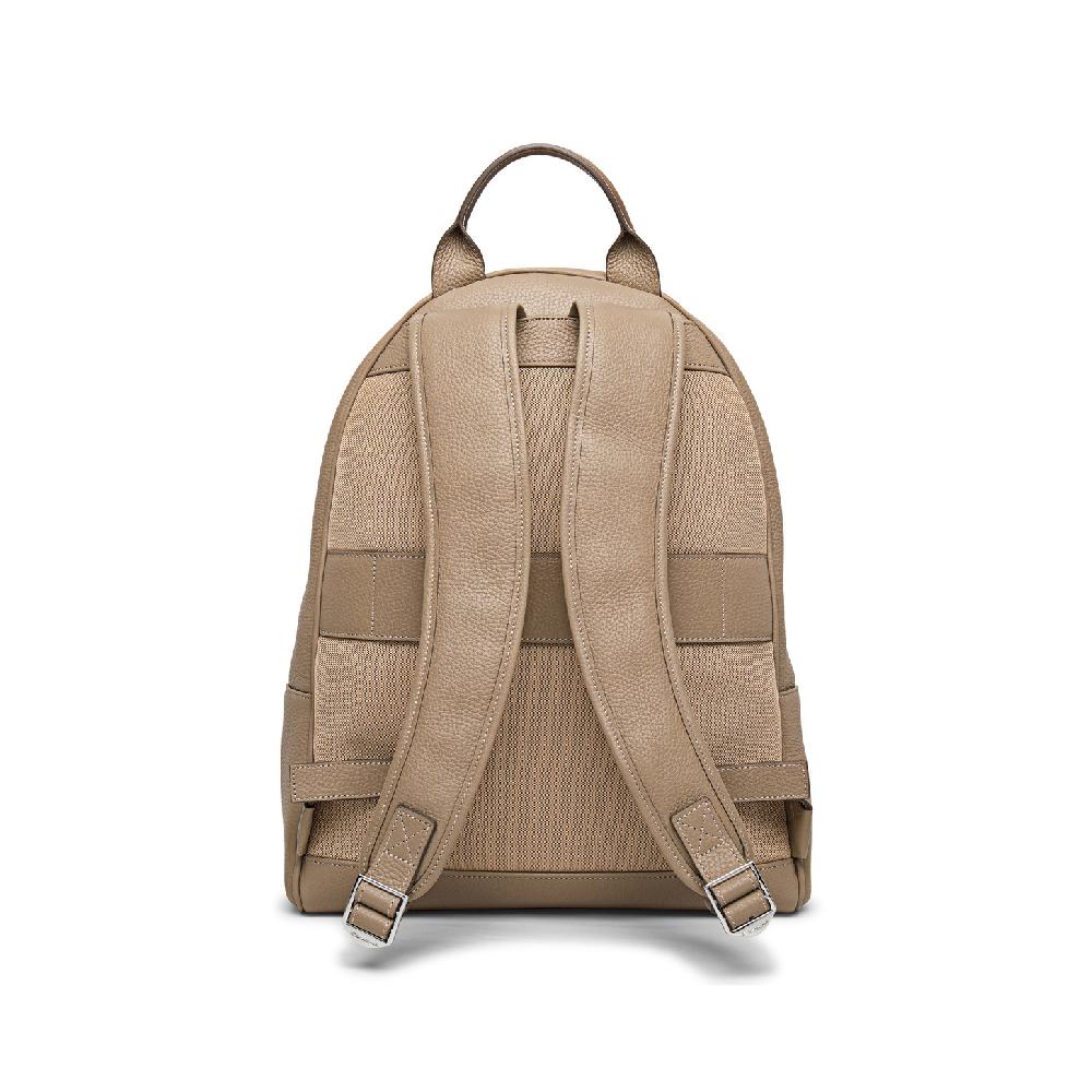 Santoni Zaino in pelle bottalata beige Promozione