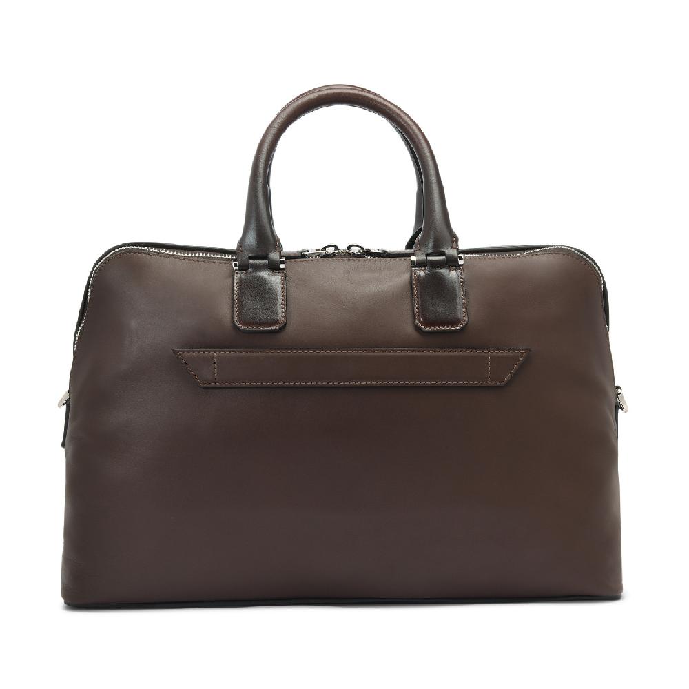 Santoni Borsa porta pc in pelle marrone Qualità Garantita