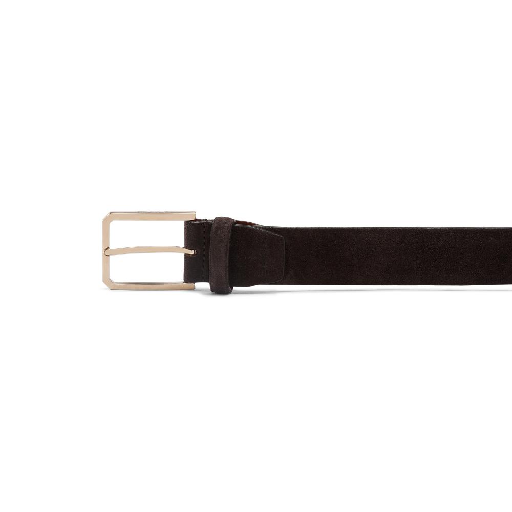 Santoni Cintura regolabile da uomo in suede marrone Shopping Online