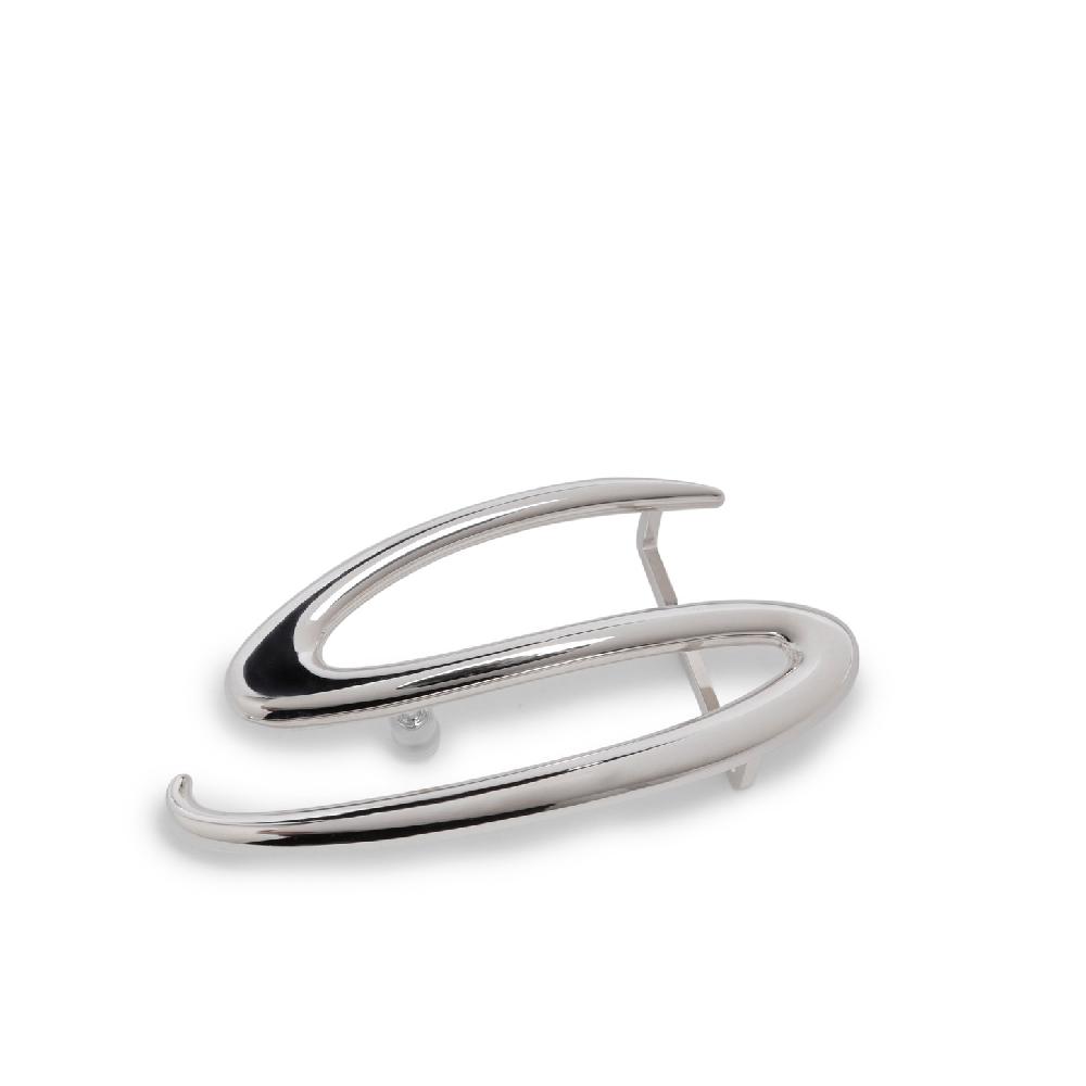 Santoni Fibbia "S" per cintura in metallo argento Novità