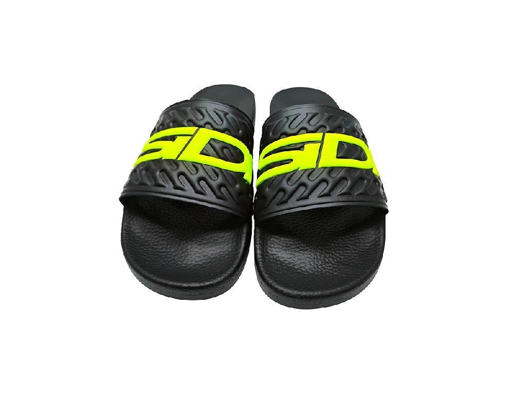 Sidi POOLSIDI - black - yellow fluo / 45 Italia