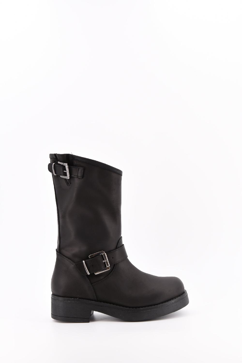 Stelio Malori Biker Tronchetto Mid Sullivan - NERO Sconto
