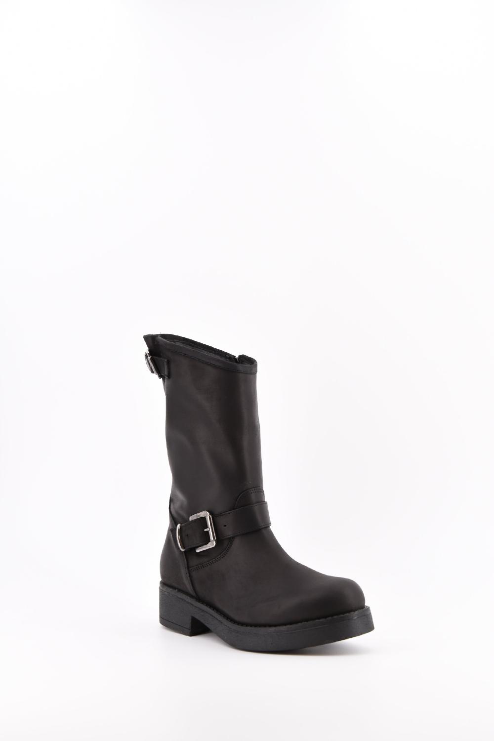Stelio Malori Biker Tronchetto Mid Sullivan - NERO Sconto