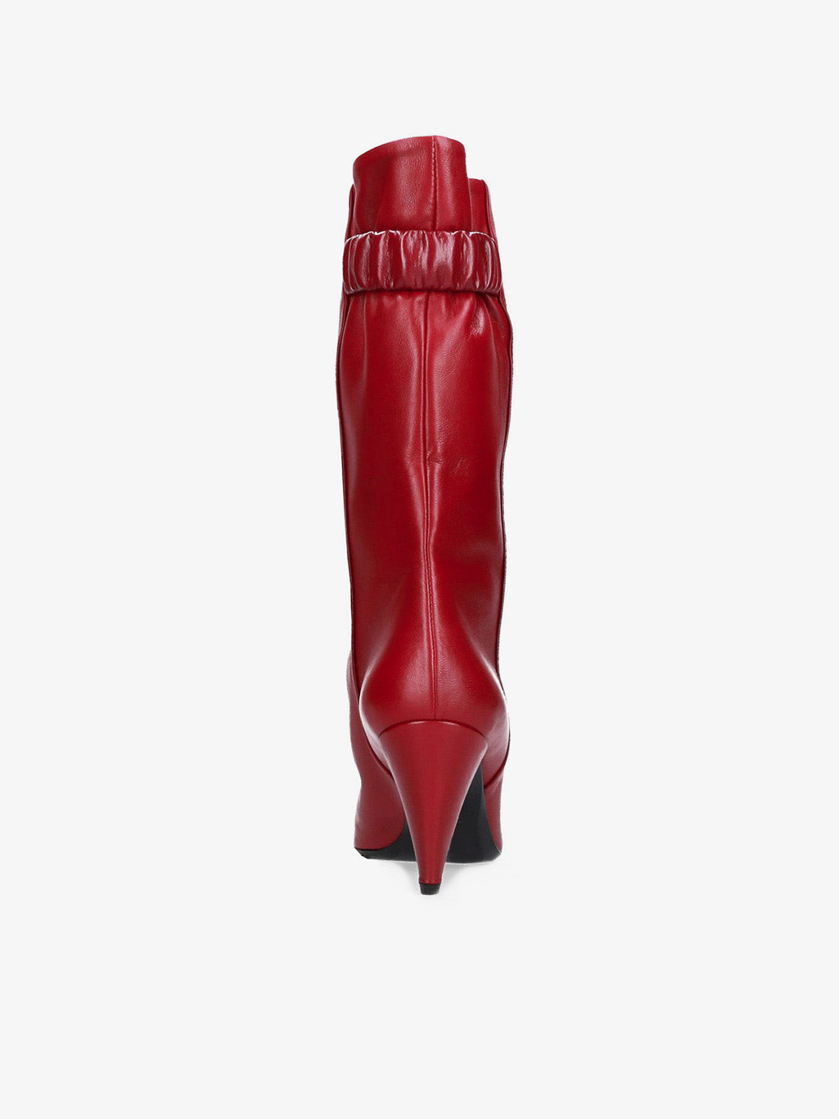 Strategia STIVALE ROSSO IN PELLE Saldi Di Fabbrica