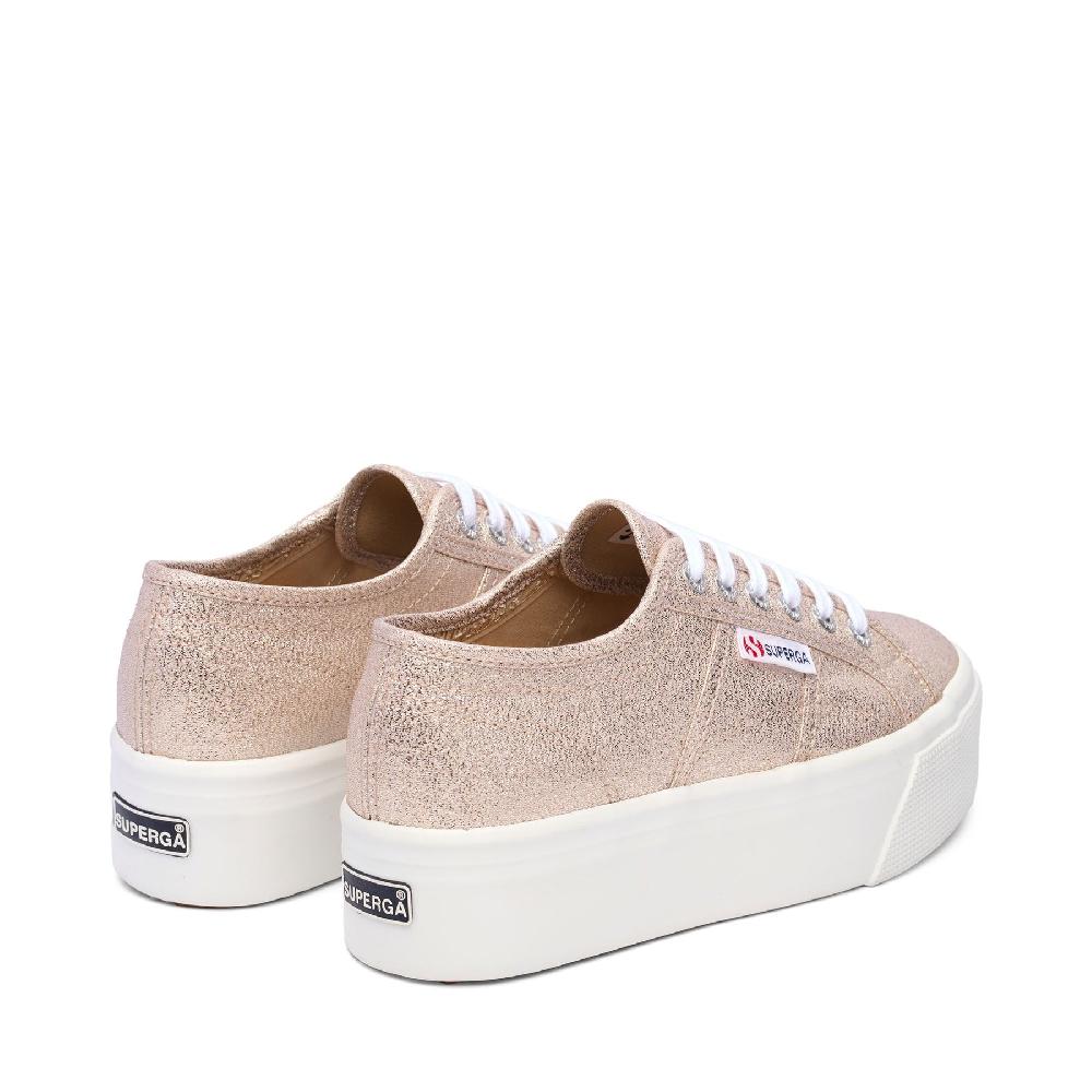 Superga 2790 PLATFORM LAMEPALE GOLD Nuova