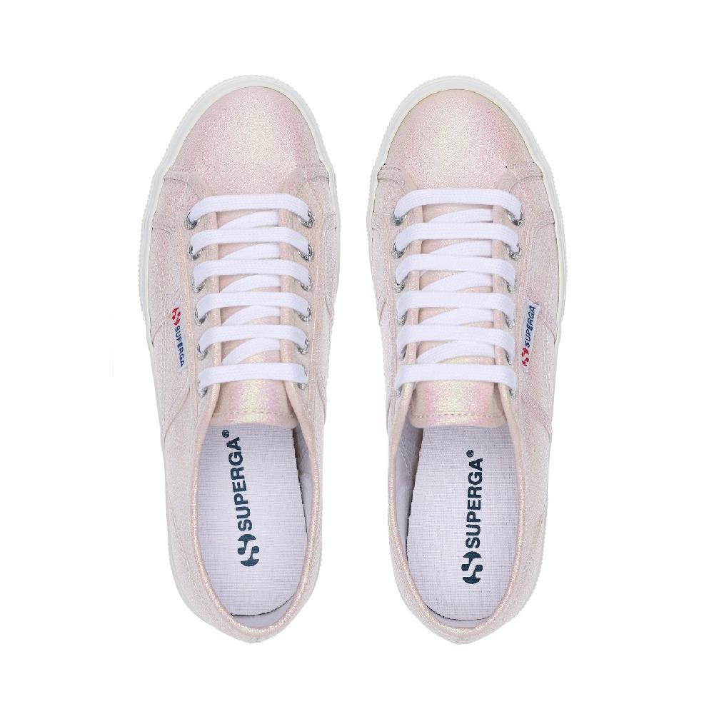 Superga 2740 PLATFORM LAMEBEIGE LT IRIDESCENT Italy
