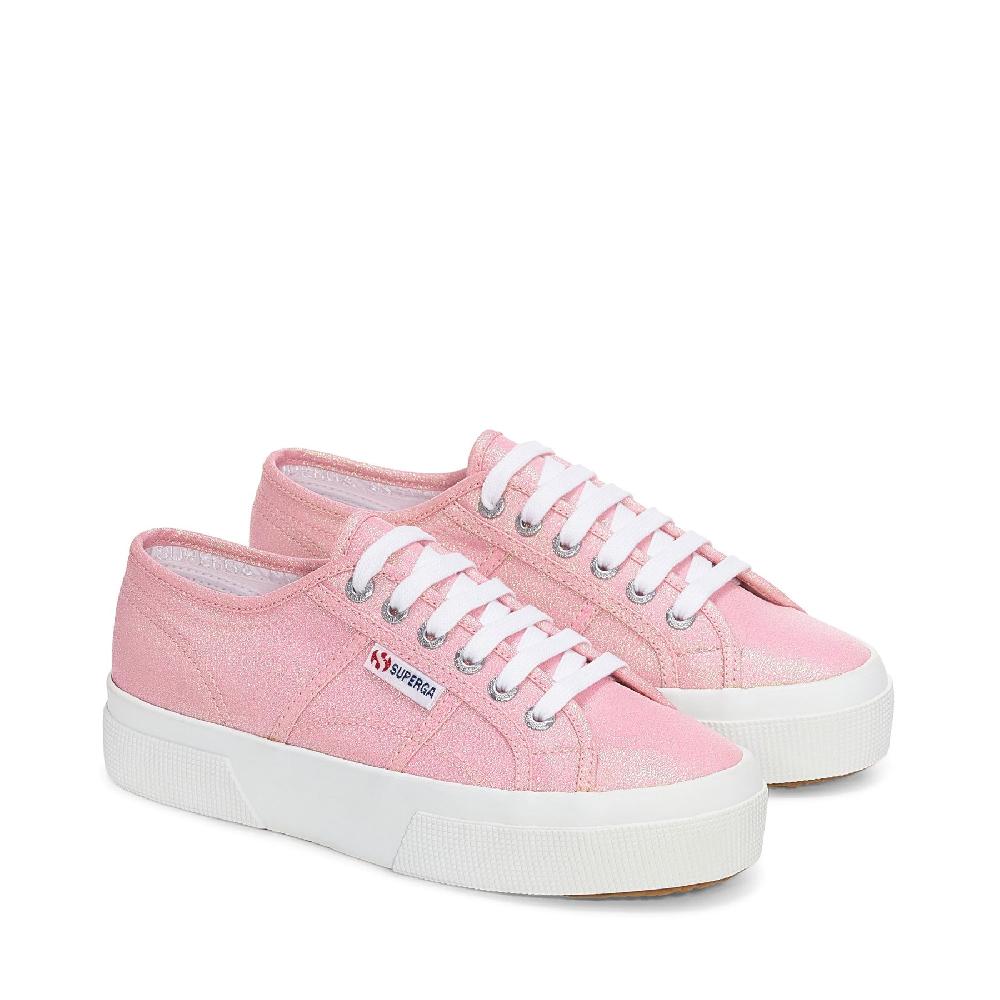 Superga 2740 PLATFORM LAMEPINK BEGONIA IRIDESCENT Italia