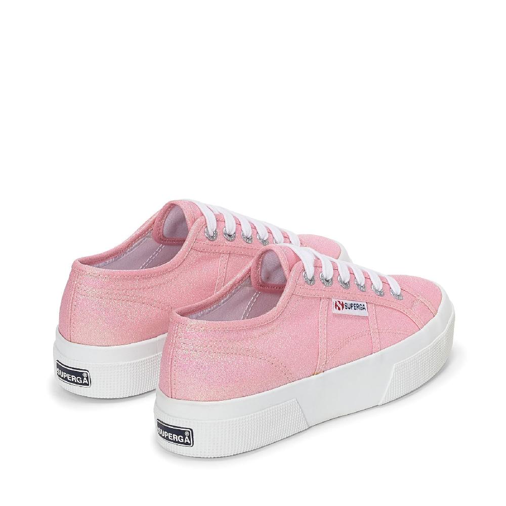 Superga 2740 PLATFORM LAMEPINK BEGONIA IRIDESCENT Italia