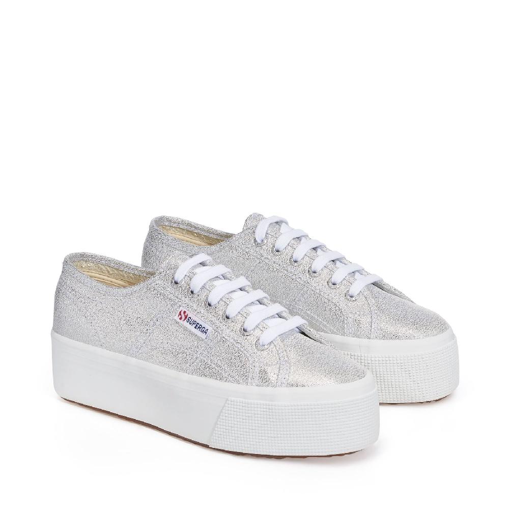 Superga 2790 PLATFORM LAMEGREY SILVER 2025