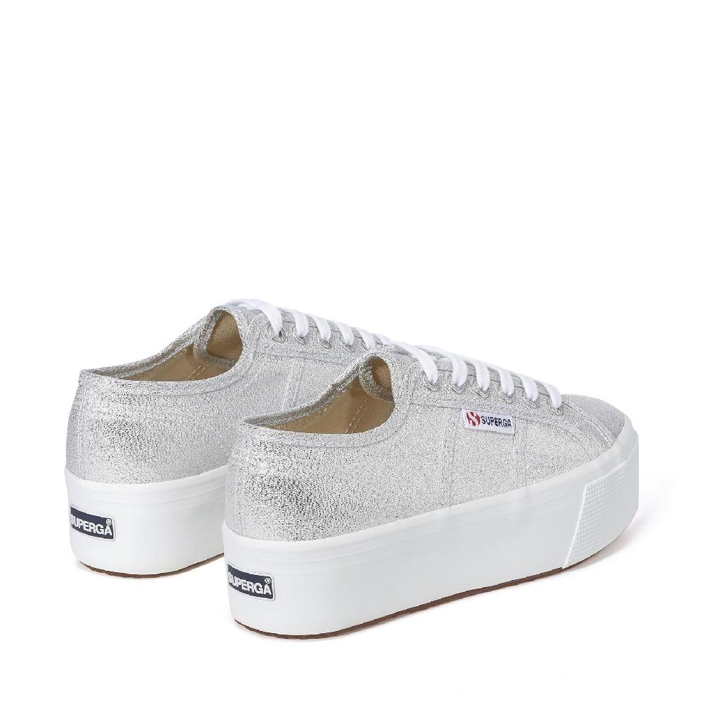 Superga 2790 PLATFORM LAMEGREY SILVER 2025