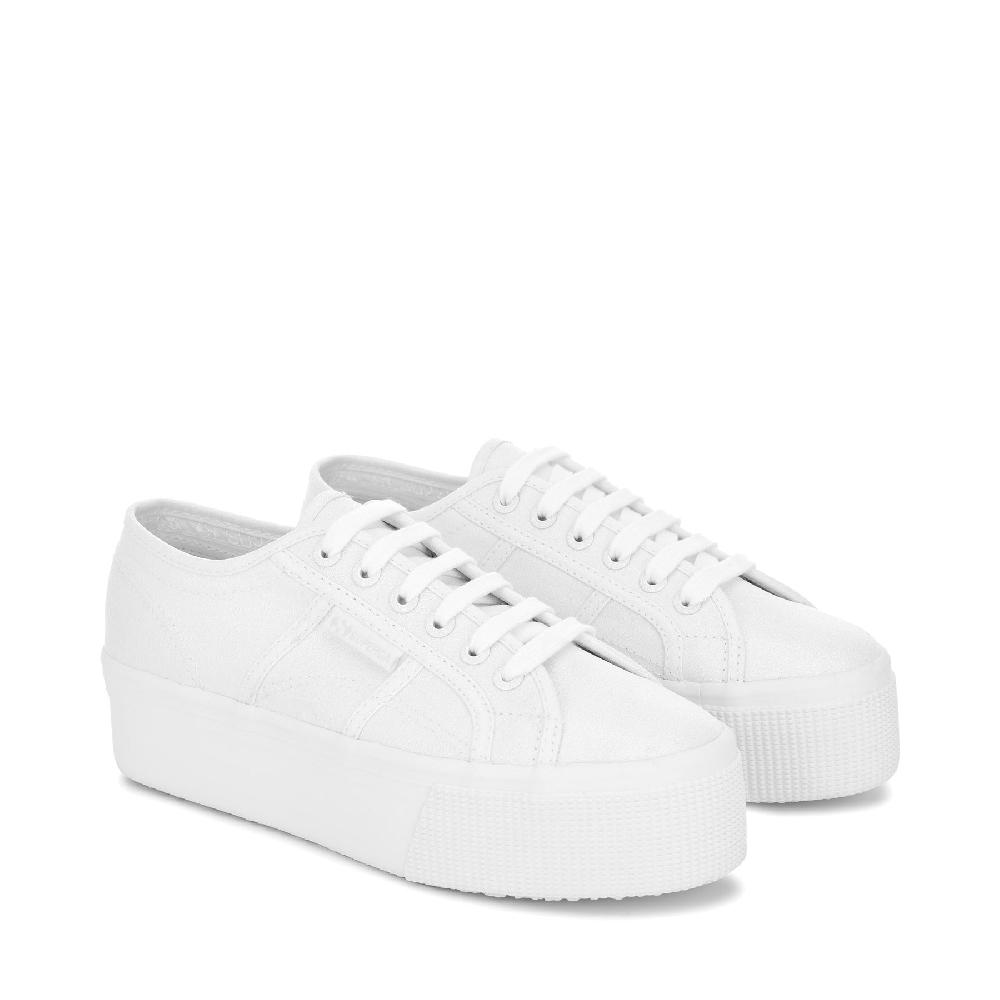 Superga 2790 PLATFORM LAMETOTAL WHITE Qualità