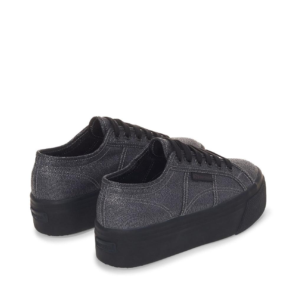 Superga 2790 PLATFORM LAMETOTAL BLACK HEMATITE Promozione