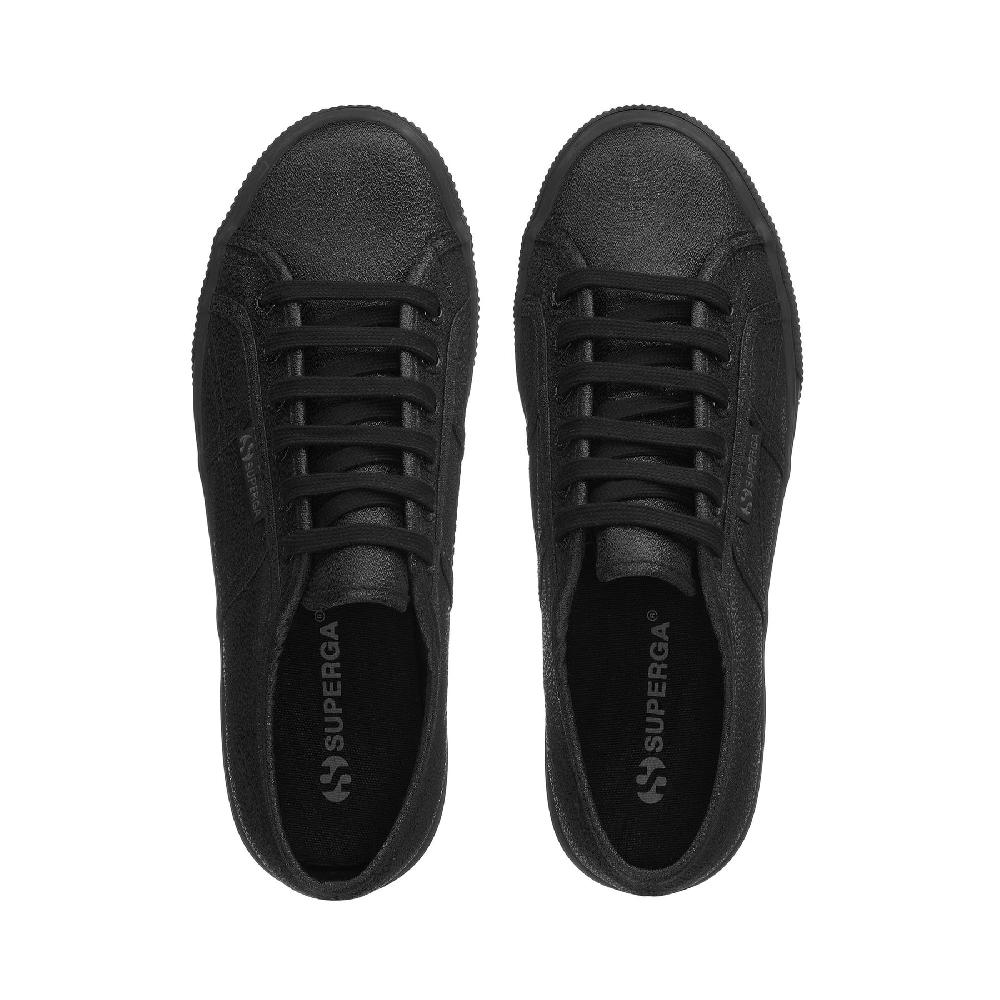 Superga 2790 PLATFORM LAMETOTAL BLACK Consegna Veloce