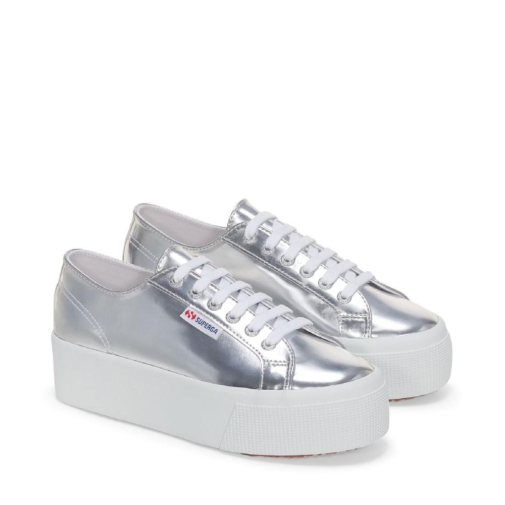 Superga 2790 MIRROR SYNTHETIC MATERIALSILVER Soddisfazione Garantita