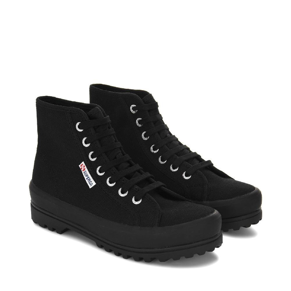 Superga 2341 ALPINAFULL BLACK Vendita Calda