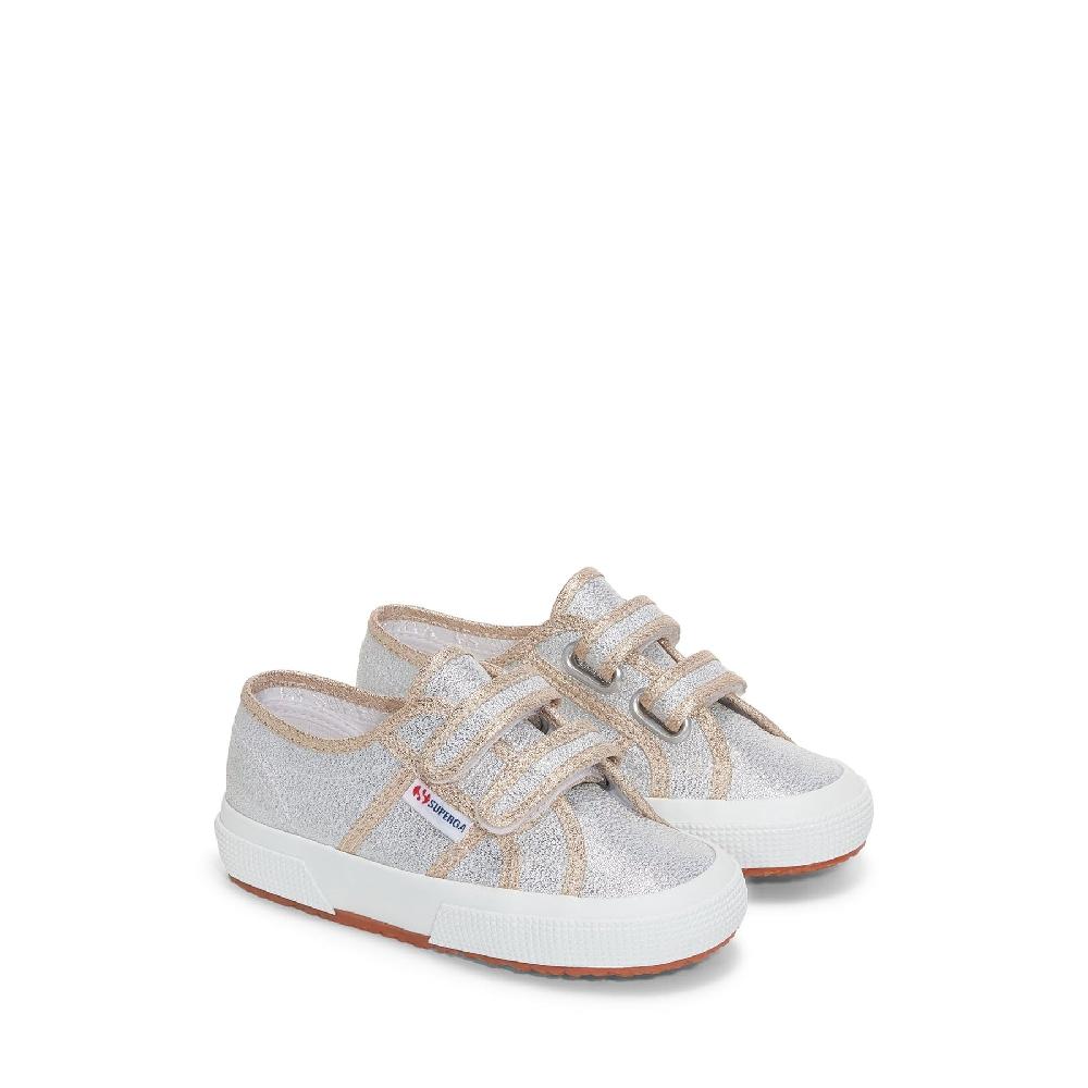 Superga 2750-LAMESTRAPJGREY SILVER-GOLD Spedizione Gratuita