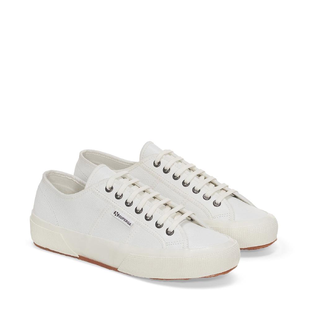 Superga 2750 OG LEATHERWHITE-WHITE AVORIO Promozione Limitata