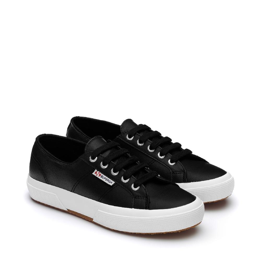 Superga 2750 NAPPABLACK-WHITE Vendita Calda
