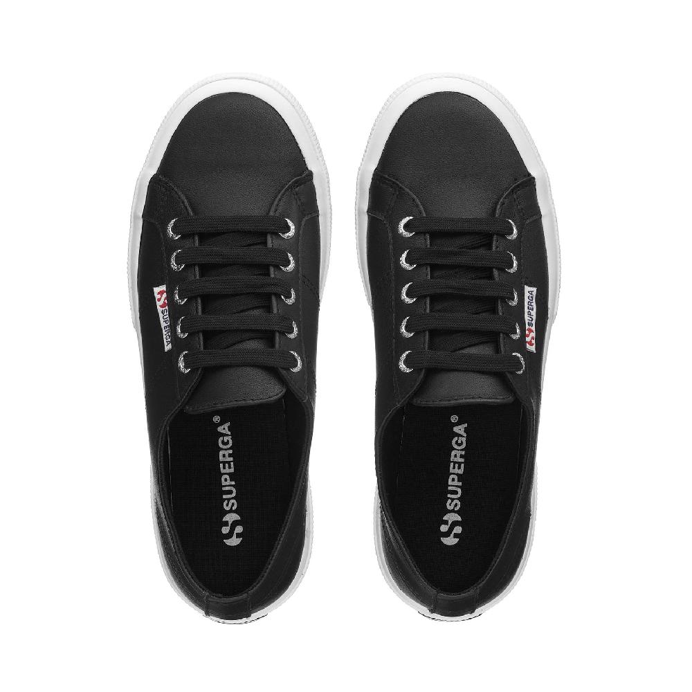 Superga 2750 NAPPABLACK-WHITE Vendita Calda