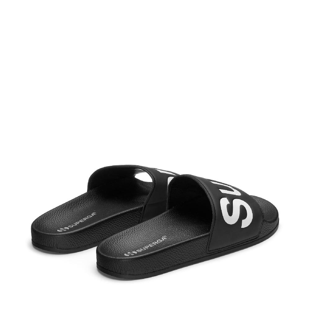 Superga 1908 SLIDES POLYSOFTBLACK-WHITE Negozio