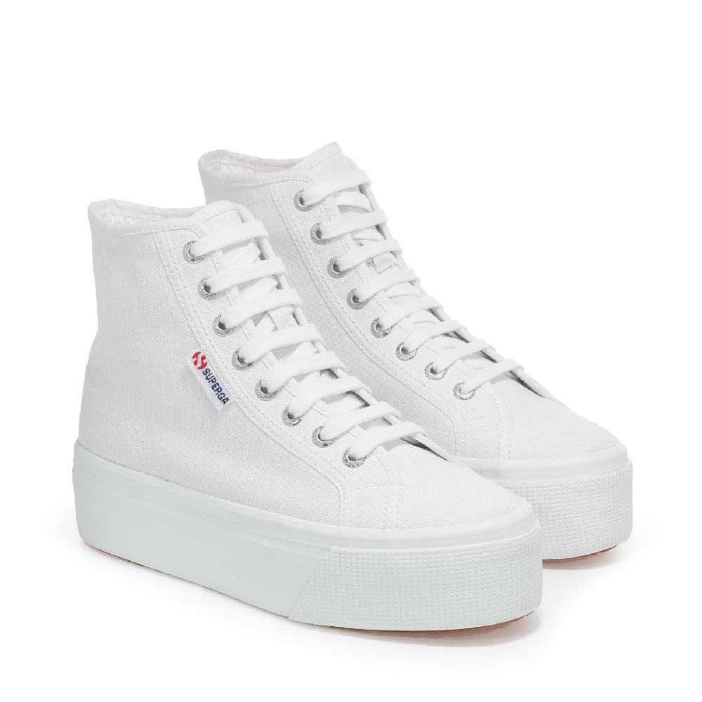 Superga 2708 HI TOPWHITE In Saldo