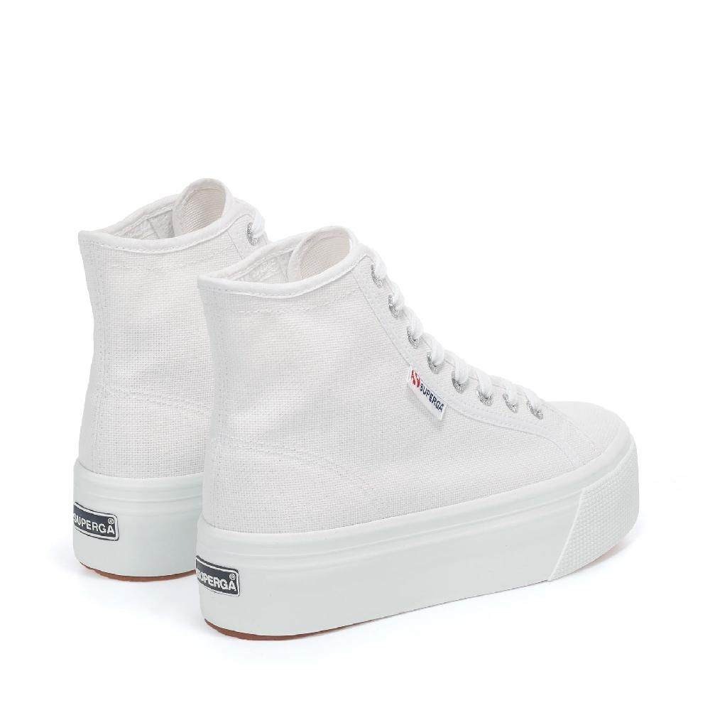 Superga 2708 HI TOPWHITE In Saldo